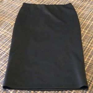 Long black pencil skirt
